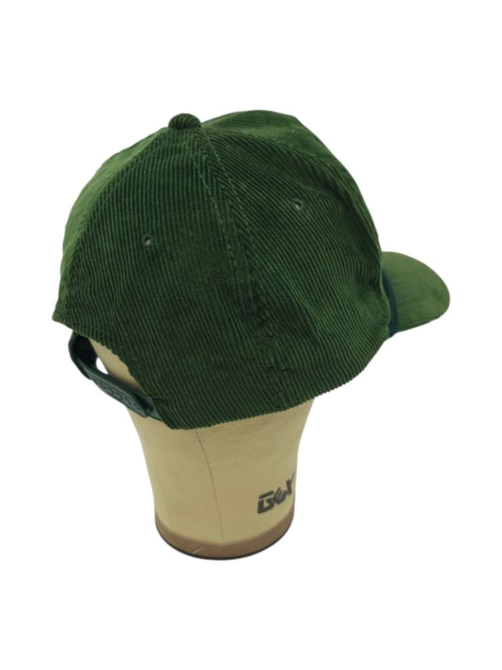 YoungAn Green Corduroy Rope Hat Snapback Circle M Plantation Cap Vtg 80s Trucker - Picture 12 of 13